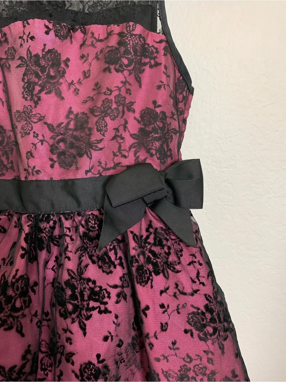Harajuku Mini Target Whimsygoth Black Lace Dress Girls 14/16 Retro Tulle Party